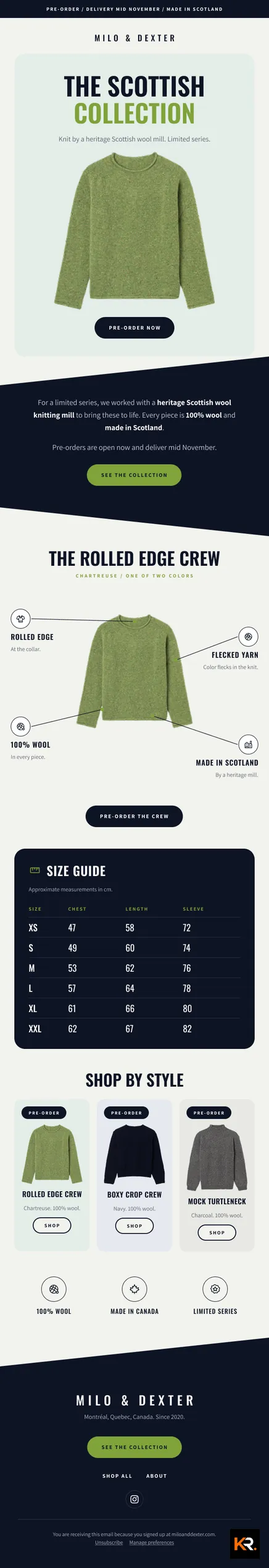 Email campaign design